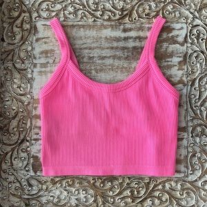 hot pink crop top